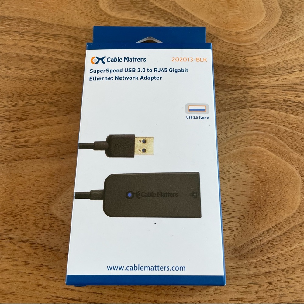NIB Cable Matters usb to Ethernet network adapter